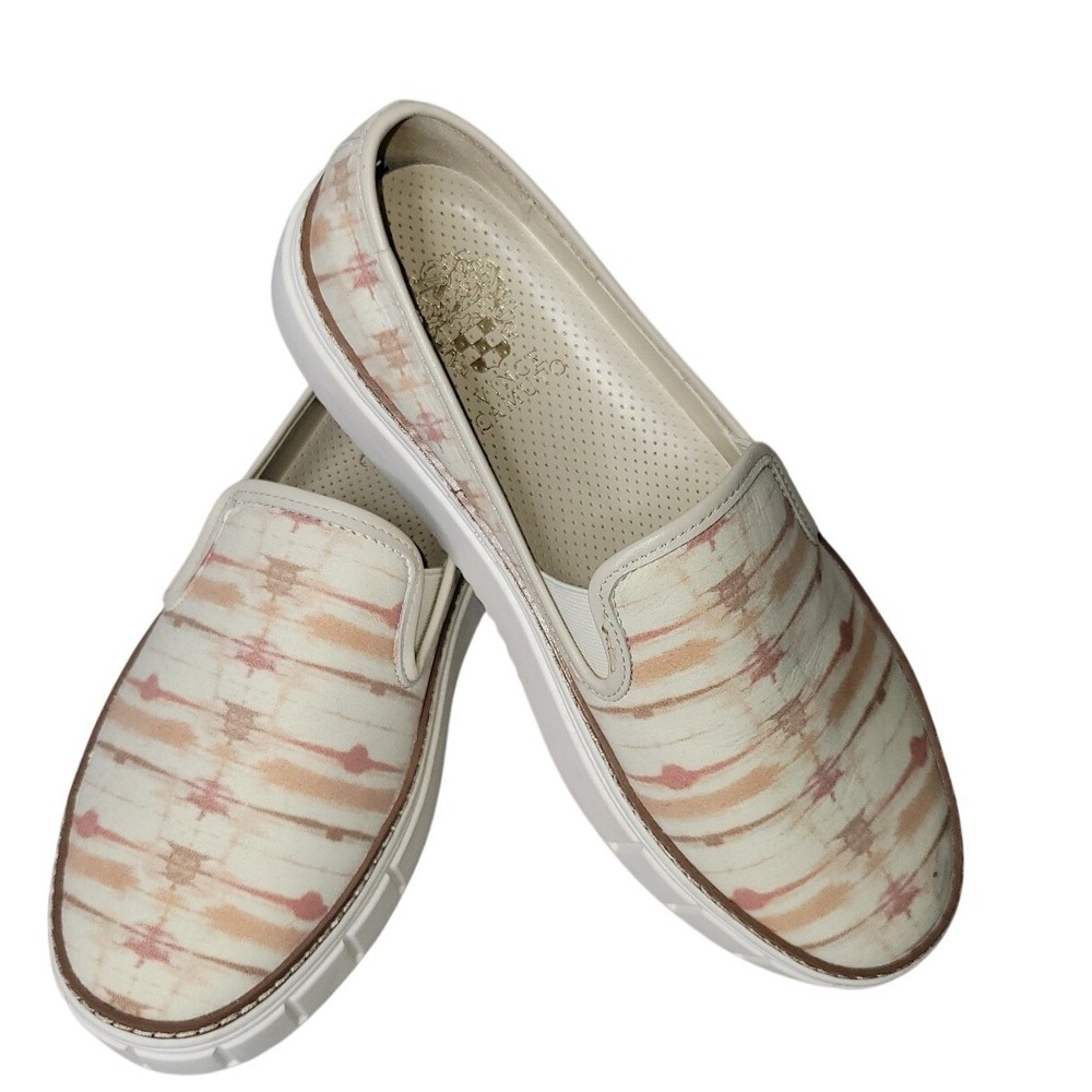 Vince Camuto Women's Remmaya Slip On Tie Dye‎ Print Platform Sneakers